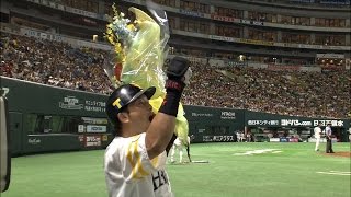 【プロ野球パ】熱く達成、通算150号！松田の24号ソロHRで同点に 2015/08/11 H-Bs