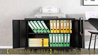 GREATMEET Metal Storage Cabinet with Locking Doors and 1 Adjustable Shelves,Gauge 24 Steel Storage