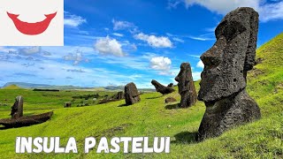 Inconjurat de 400 de Moai în Insula Paștelui