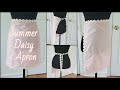 Sewing a Summer Light Pink Daisy Half Apron 🌞 | MK Blue Star