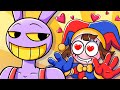 POMNI FALLS in CRAZY LOVE with JAX!? // LOVE STORY // THE AMAZING DIGITAL CIRCUS EP2 ANIMATION