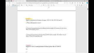 Chapter 8 intro sampling error 1