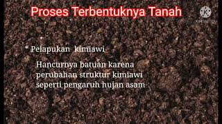 PLH : Proses Terbentuknya Tanah