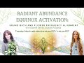 Radiant Abundance Equinox Activation