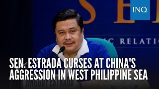 Sen. Estrada curses at China's aggression in West Philippine Sea