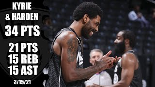 Kyrie Irving & James Harden do their thing vs. Knicks [HIGHLIGHTS] | NBA on ESPN