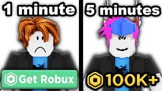 How I Made 100,000 Robux in 5 Minutes