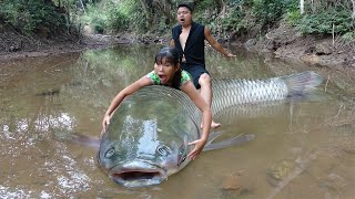 Top 1 Fishing Video - Primitive Life - Living Off Grid - Cooking Deliicous Fish