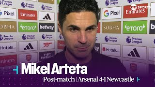 "THE ATMOSPHERE WAS PHENOMENAL!" | Mikel Arteta | Arsenal 4-1 Newcastle | Premier League