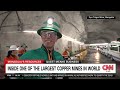 Inside one of the largest copper mines in the world