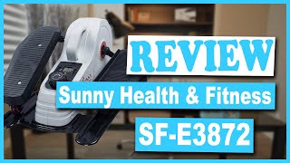 Sunny Health & Fitness SF-E3872 Pedal Exerciser Review - Best Under Desk Bike Pedal Exerciser 2020