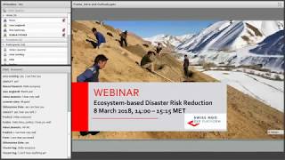 Ecosystem Based Disaster Risk Reduction Implementing Nature Based