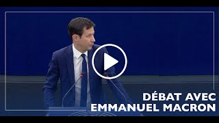Débat avec Emmanuel Macron au Parlement européen