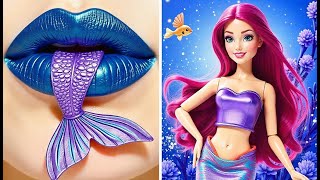 What happened to Barbie? 😱 From Barbie to mermaid transformation! 🧜‍♀️