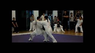 Tai Chi Dui Lian (Push-Hands) 太極拳散手對練 - Shu Jun and Chin Huat