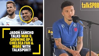 "FOCUS ON THE TEAM!" Jadon Sancho talks Man United, growing up a Chelsea fan & more with talkSPORT!