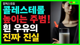 우유 이렇게 먹지 마세요! 콜레스테롤 높이는 흰 우유의 진실, 이렇게 드세요 | 건강정보