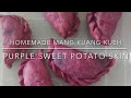 Home made MANG KUANG kueh with purple sweet potato skin