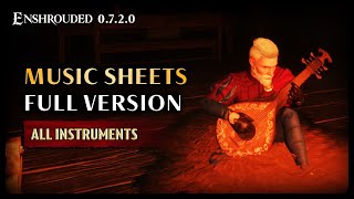 Enshrouded | All Music Sheet Songs Full Version (Instruments Synced/Combined)