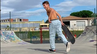 Retour au SKATEPARK de Saint Jean de Védas (grosse session) a/ Brice!