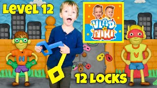 Vlad and Niki 12 Locks - Superheroes (Level 12)