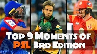 Top 9 Moments Of PSL 3rd Edition | Shahid Afridi | Imran Tahir | Darren Sammi | HBL PSL 2018|M1F1