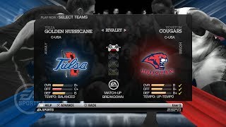 NCAA Basketball 10 (Rosters Updated for 2018 2019 Season) Tulsa vs Houston