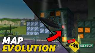 The evolving maps of Simpsons: Hit & Run