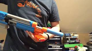 SLAB lever action Nerf blaster 15 second firing demo