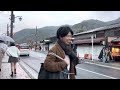 2023年2月8日 京都 夕暮れの嵐山を歩く walking around arashiyama kyoto 【4k】嵐電嵐山駅〜渡月橋