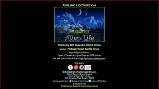 Popular Lecture : Search for Alien Life