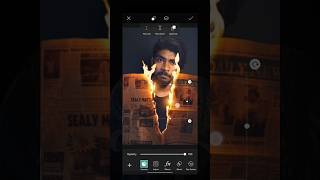 just One Click Fire paper Photo Editing in piscart app | #shorts #shortsvideo