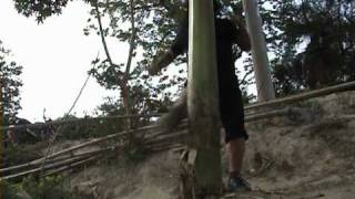 THUNDER SHIN - Shin Bone Conditioning - Grand Master Mak Yuree - 2 baseball bat breaking