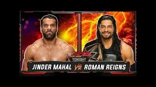 Roman Reigns vs Jinder Mahal  WWE RAW 11th June 2018 full HD full screen