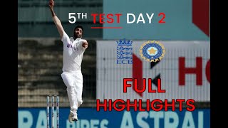 India Vs England 5th Test Day 2 Full Match Highlights 2022 |   LV= Insurance Test 2022