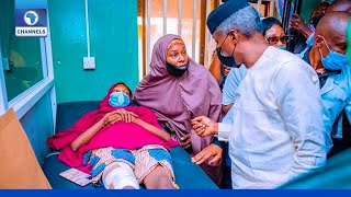 ‘Saddened’ Osinbajo Visits Kaduna Train Attack Victims