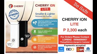 The All-New CHERRY ION LITE - Breathe Safe \u0026 Healthy Air