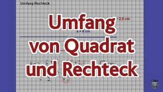 Umfang von Quadrat und Rechteck