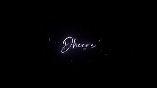 Dheere Dheere Se _ 🥀 Slowed And Reverbed Song Status _ 💙 Black screen Status _💛 Lofi Song Status