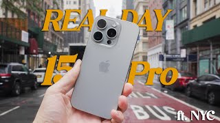 iPhone 15 Pro - Real Day in The Life Review ft. NYC (Battery & Performance)