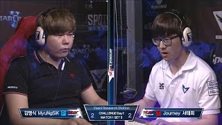 [SBENU SSL 2015] MyuNgSiK vs Journey RO.24 Day1 Match1 set5 -EsportsTV, Starcraft 2