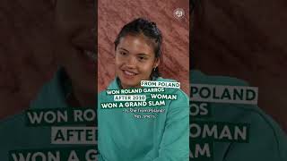 Emma Raducanu is on the clock testing her champ's knowledge 😁 | Roland-Garros 2022