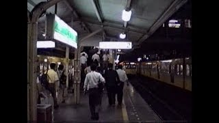 1990 夜のひばりヶ丘駅とひばりが丘北 火曜日 Nighttime Hibarigaoka Station 900731