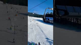 Skiareál Rokytnice nad Jizerou. Krkonoše, Czech Republic #shorts #travel