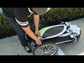 clevr 2 in 1 foldable bike trailer jogger instruction video