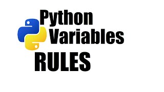 Python Tutorial #6; Variables ; Rules to be followed