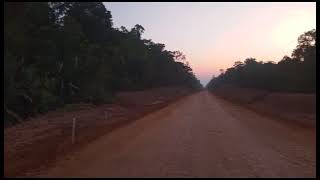 Matuto mostrando a beleza da natureza, e a pavimentação na Br319 a todo vapor, km 326 .