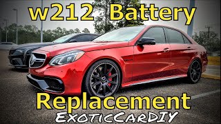 W212 E63 Mercedes Main Battery Install  2010-2016