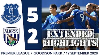EXTENDED HIGHLIGHTS: EVERTON 5-2 WEST BROM