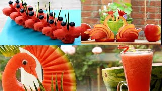 10 Art In Cute Fruit Art Ideas l Smart Fruit Plate Decoration